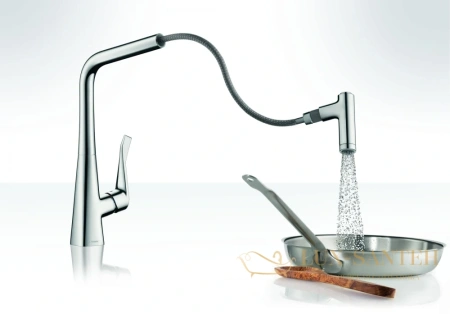 смеситель для кухни hansgrohe talis select s 220 72822000 хром