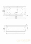 акриловая ванна cezares metauro metauro corner-180-80-40-l-w37 180x80 l без гидромассажа, белый