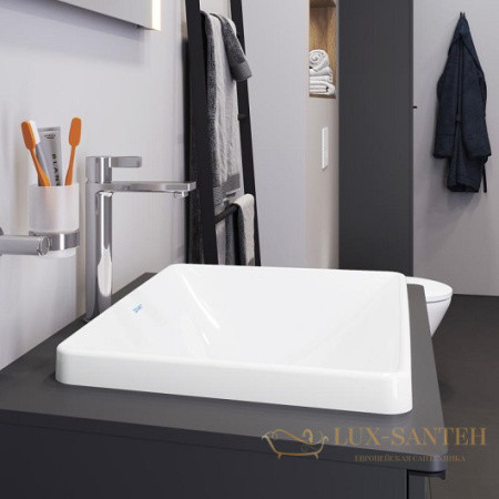 раковина встраиваемая сверху duravit d-neo 0358600079 600×440 мм, белый