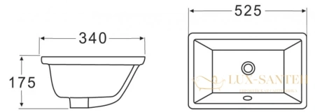 раковина belbagno bb1009 52,5x34 см, белый