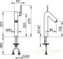 однорычажный смеситель для умывальника на одно отверстие 150 keuco plan blue, 52902012102, без гарнитуры, хром