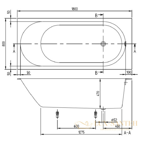 квариловая ванна villeroy & boch oberon 2.0 180х80 ubq181obr2dv-01, белый alpin