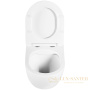 комплект унитаза с инсталляцией belbagno uno bb3105chr/sc/bb002-80/bb014-sr-bianco с сиденьем микролифт и клавишей смыва, белый