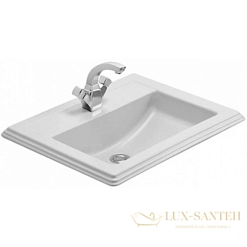 раковина villeroy & boch hommage 710263r1 63x52,5 см, альпийский белый