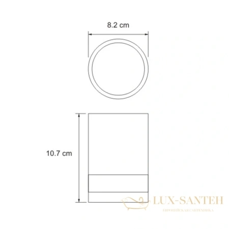 стакан wasserkraft inn k-4328, белый/бежевый