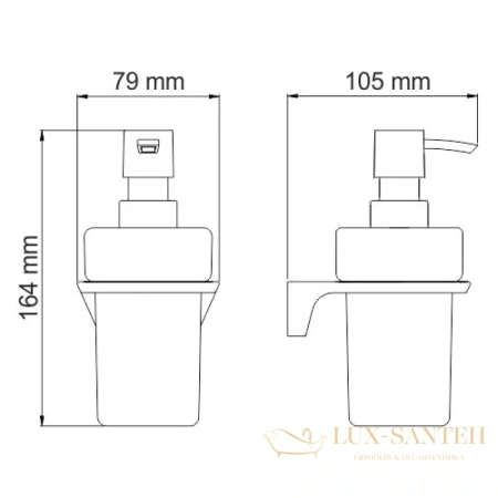 дозатор wasserkraft elbe k-7299 200 мл, черный