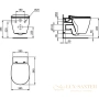 комплект ideal standard connect e211601 : подвесной унитаз e047901 + e772401 + система инсталляции r020467 prosys aquablade, белый