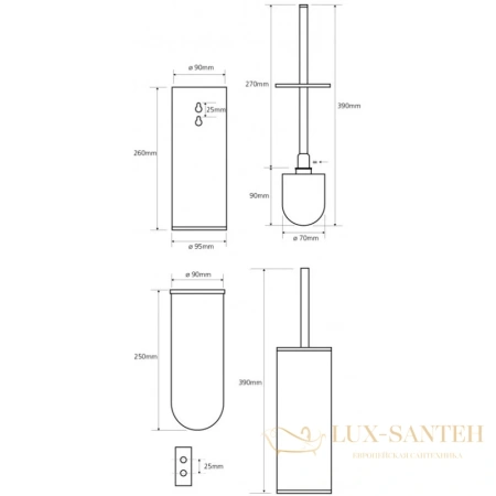 ерш bemeta neo 102313069, нержавеющая сталь