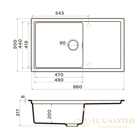 кухонная мойка omoikiri sintesi 86-wg 4997133 artceramic, зеленый