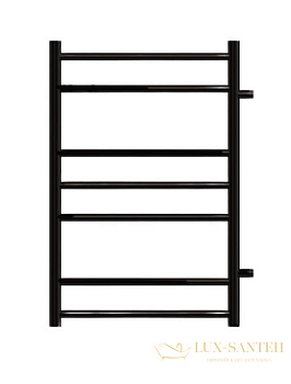 полотенцесушитель 500x800 водяной point аврора pn10558b п7 с боковым подключением 500, черный