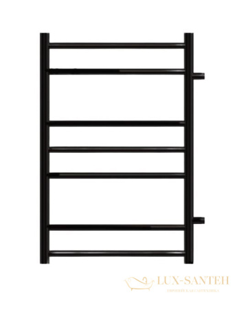 полотенцесушитель 500x800 водяной point аврора pn10558b п7 с боковым подключением 500, черный