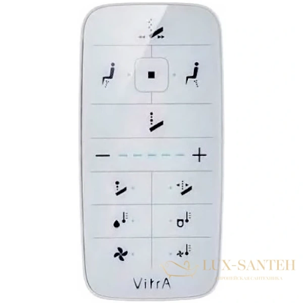 подвесной безободковый унитаз vitra v-care 5674b003-6194 с функцией биде с сиденьем микролифт comfort, белый