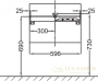 тумба под раковину jacob delafon terrace 60x48 eb1185-274 черный