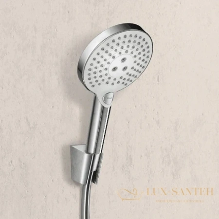 ручной душ hansgrohe raindance select s 120 3jet 26530400 белый/хром