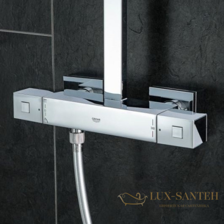 душевая система grohe euphoria cube 26087000, хром