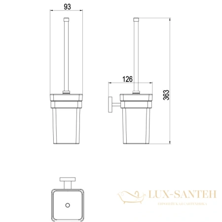 ерш timo selene 10061/00 подвесной, хром