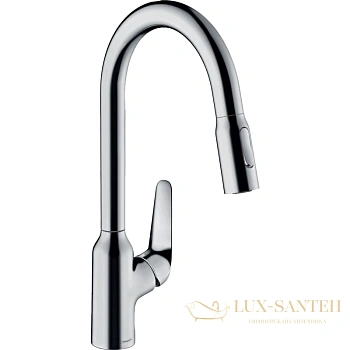 смеситель для кухни hansgrohe focus m42 71800000 с вытяжным душем хром