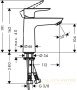 смеситель для раковины hansgrohe talis e 110 71712000