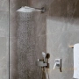 верхний душ hansgrohe raindance e air 1jet 300 с держателем 390мм. 26238000