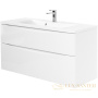 тумба под раковину belbagno marino-h60 marino-h60-1100-2c-so-bl-p 110 см подвесная, bianco lucido