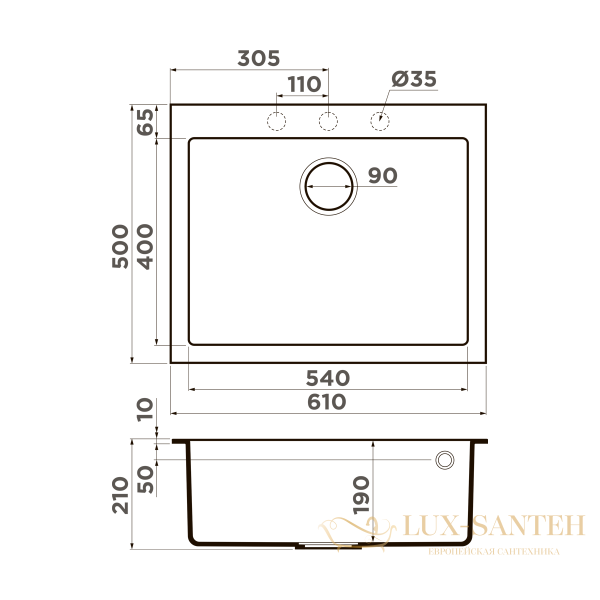 кухонная мойка omoikiri bosen 61a-wh 4993826 artceramic, белый