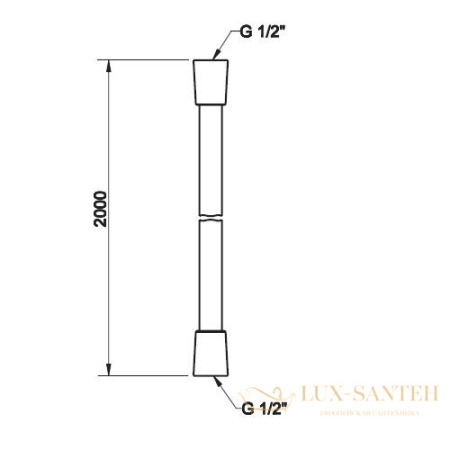 душевой шлаг gessi 28746.031 2000 мм, хром