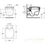 подвесной унитаз ideal standard connect e781901 с функцией биде, белый