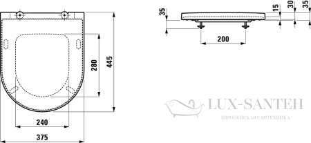 сиденье laufen kartell by 8.9133.1.757.000.1 с крышкой для унитаза, белый матовый 