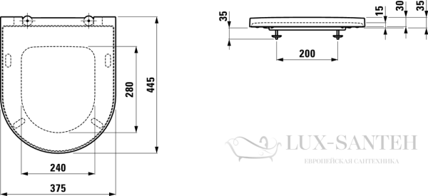 сиденье laufen kartell by 8.9133.1.757.000.1 с крышкой для унитаза, белый матовый 