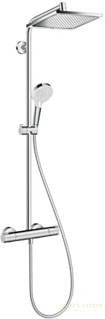 душевая система hansgrohe crometta е 240 1jet showerpipe 27271000