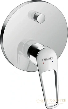 смеситель для ванны с душем hansgrohe novus loop 71345000 внешняя часть, хром