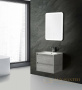 тумба под раковину belbagno kraft kraft-700-2c-so-cg 70 см подвесная, cemento grigio