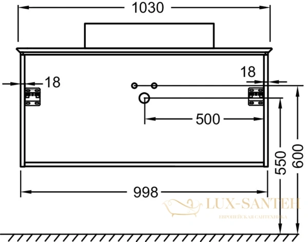 тумба под раковину jacob delafon madeleine 100 eb2084-j5 белый, глянцевая