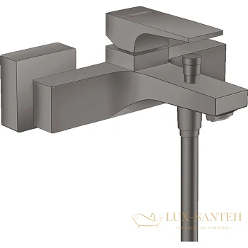 смеситель для ванны hansgrohe metropol 32540340, шлифованный черный хром