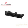 крючок тройной colombo design look lc37.nm, черный матовый