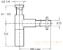 сифон для раковины jacob delafon e78291-cp