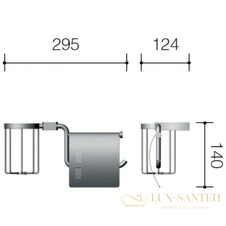 бумагодержатель schein swing 326e, хром