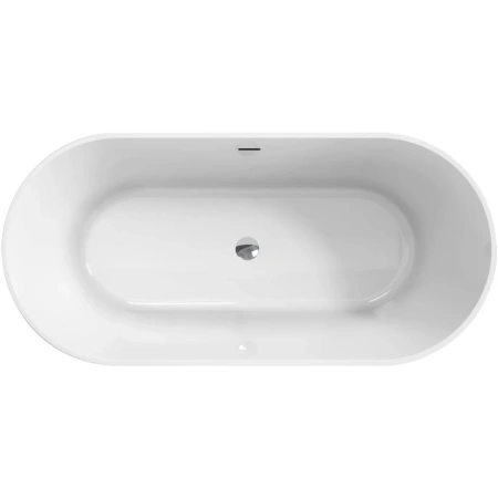 ванна акриловая свободностоящая 170x79,9 см belbagno bb705-1700-800, белый глянцевый