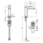 смеситель для раковины fima carlo frattini zeta, f3961ncr, с донным клапаном, хром
