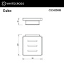 мыльница подвесная whitecross cubo cu2420nib, брашированный никель