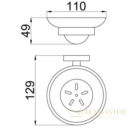 мыльница allen brau priority 6.31005-bn, никель