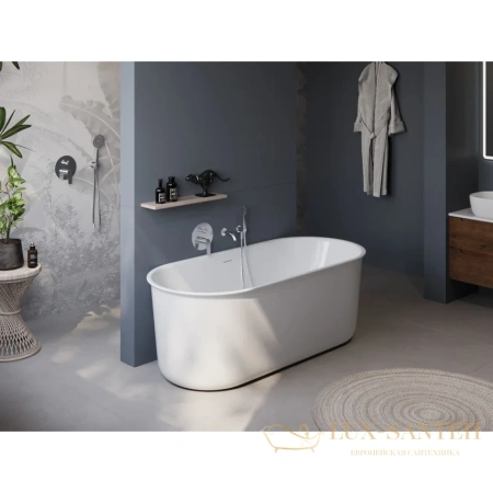 ванна акриловая свободностоящая 170,5x78 см belbagno bb709-1700-780, белый глянцевый