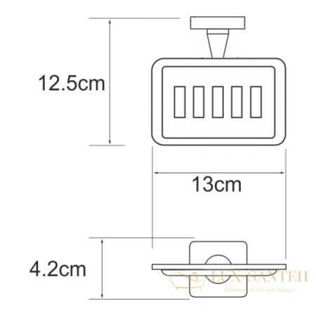 мыльница wasserkraft dill k-3969, хром