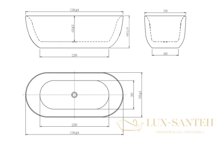 акриловая ванна aquatek афина 170x78 см aq-144778bl, отдельностоящая