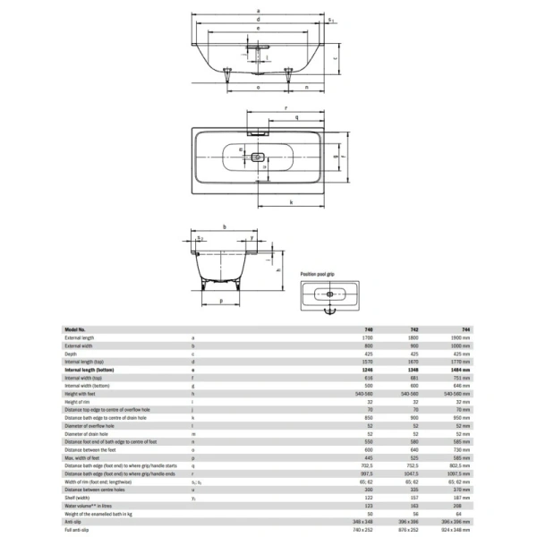 стальная ванна kaldewei asymmetric duo 274400013001 744 190х100 см с покрытием easy-clean, альпийский белый 