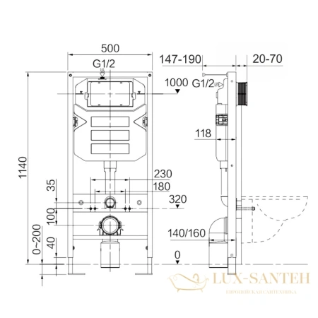 комплект ceramica nova metropol cn4002mb_1001ch_1000: подвесной унитаз cn4002mb + система инсталляции envision round cn1001ch + cn1000