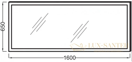 зеркало jacob delafon 160x65 eb1447-nf