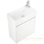 тумба belbagno kraft kraft mini-500/260-1a-so-bo-l 49,4 см, bianco opaco