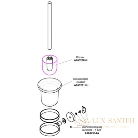 ерш ideal standard iom a9119aa, хром