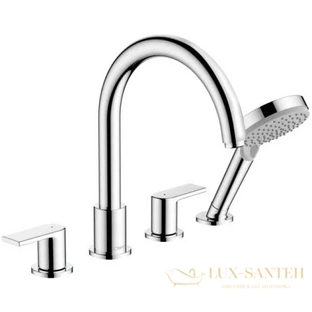 смеситель на край ванны hansgrohe vernis shape 71459000, хром